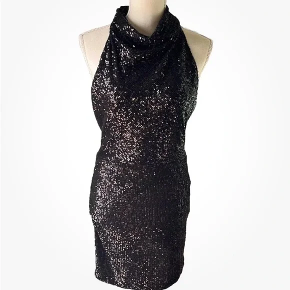navy blue dress for baby girl Black Open Back Mini Dress main image 0